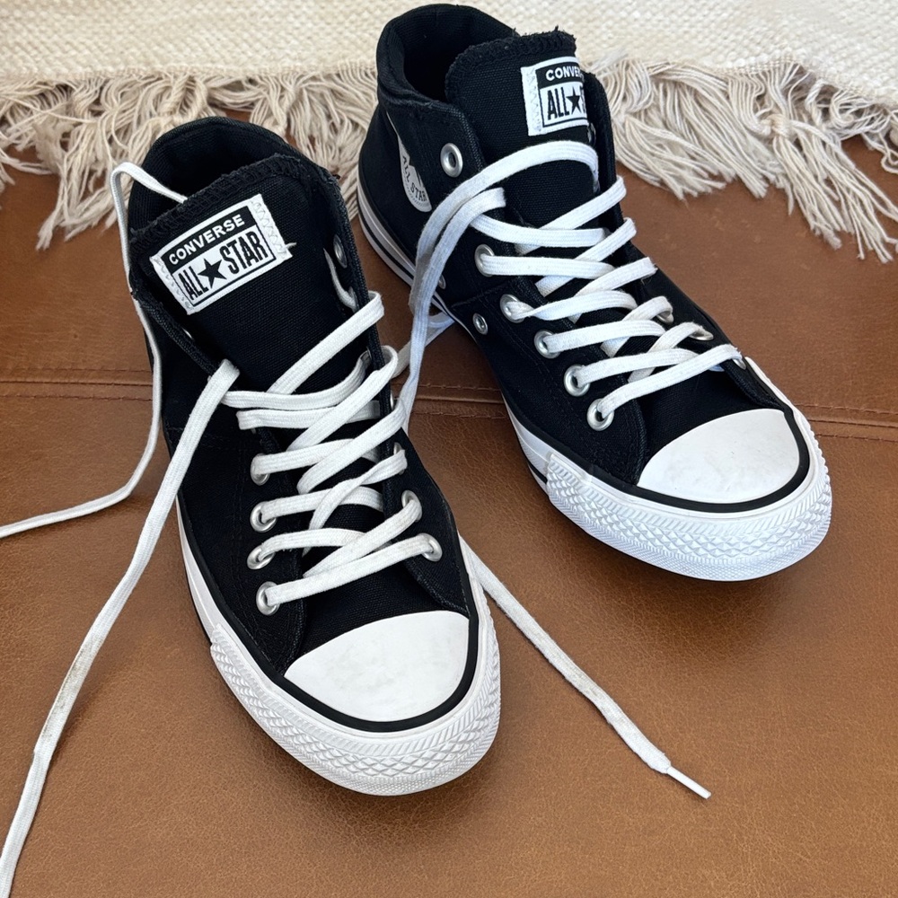 Converse Black and White High-Tops